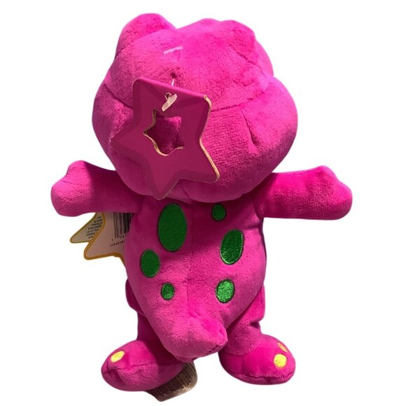 Fisher-Price Barney's World Plush 8" Barney Purple Dinosaur Stuffed Animal - Picture 6 of 9